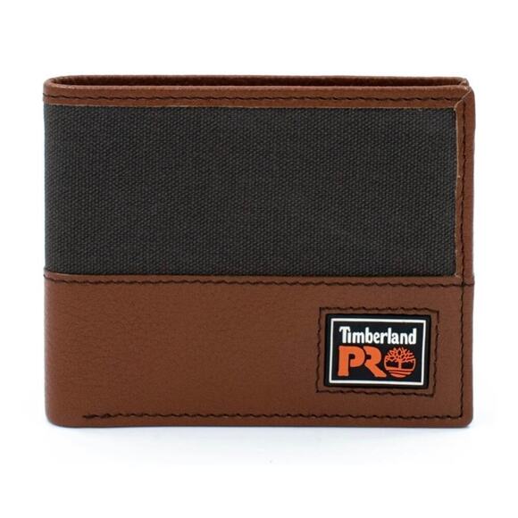 Timberland Mens RFID Wallet Passcase Brown Pro Leather With ID Slot Gift Box - Picture 3 of 9